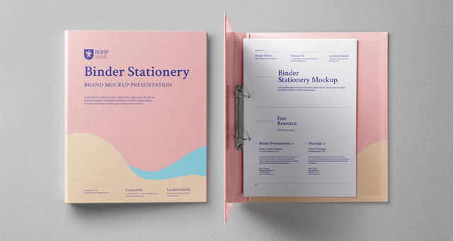 Psd Ring Binder Folder Mockup