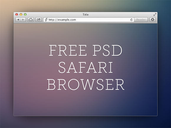 Psd Safari Browser