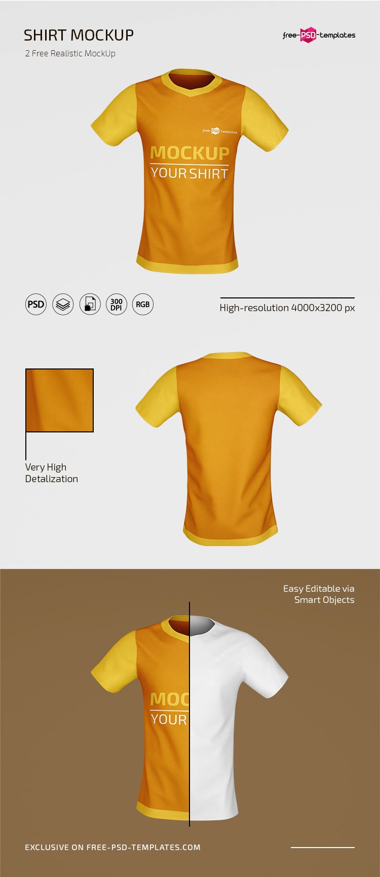 Psd Shirt Mockup Templates