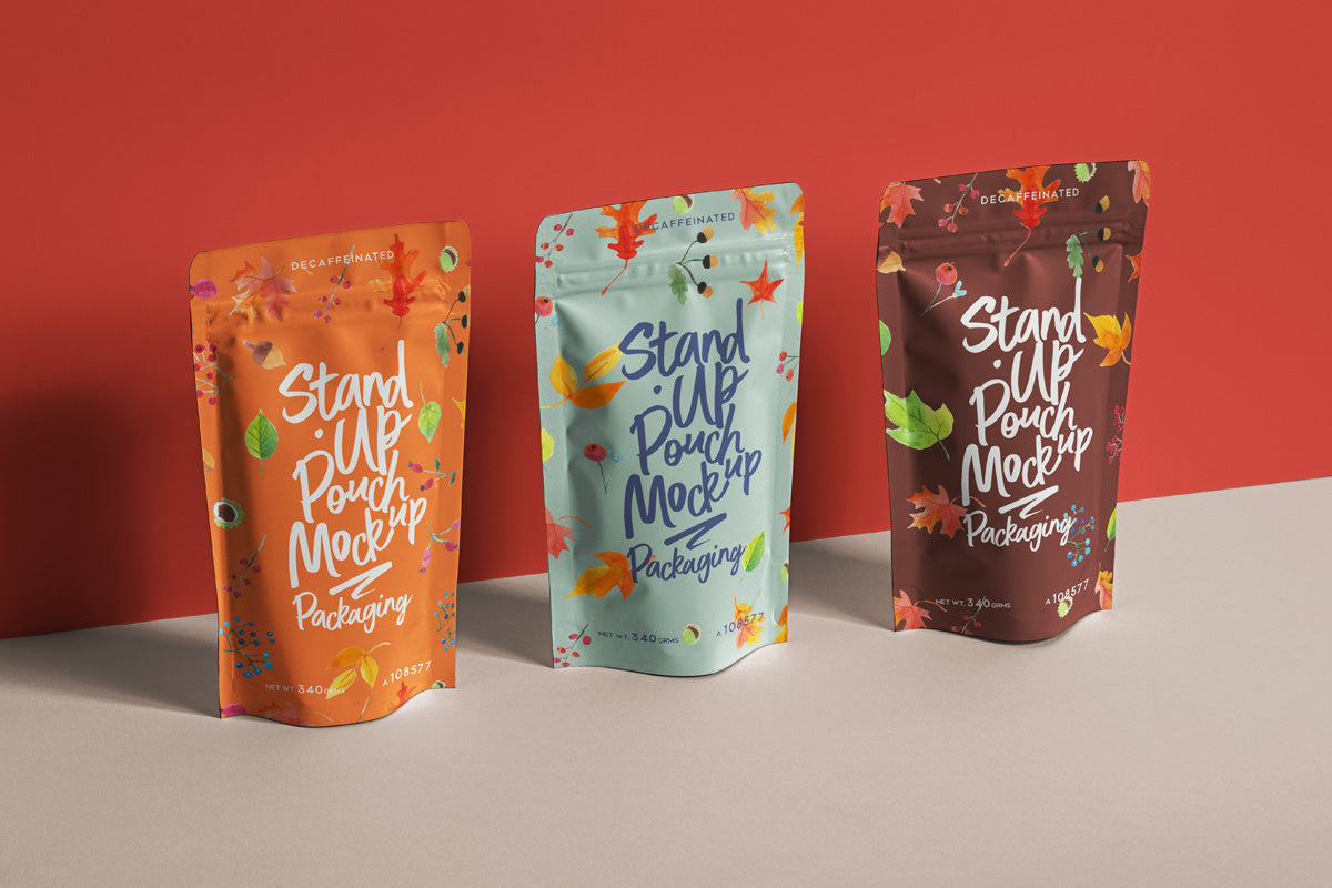 Psd Stand-Up Pouch Packaging Mockup 2