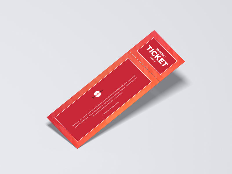 Psd Ticket Mockup