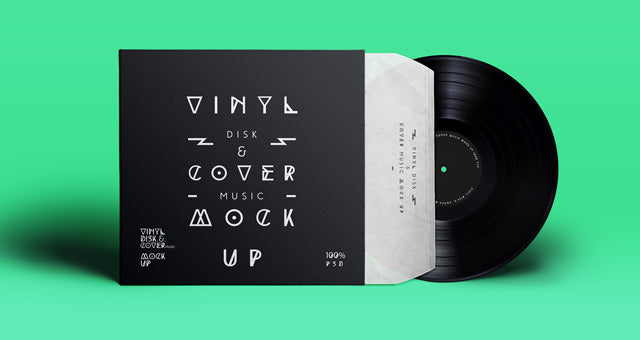 Psd Vinyl Cover Record Mock Up