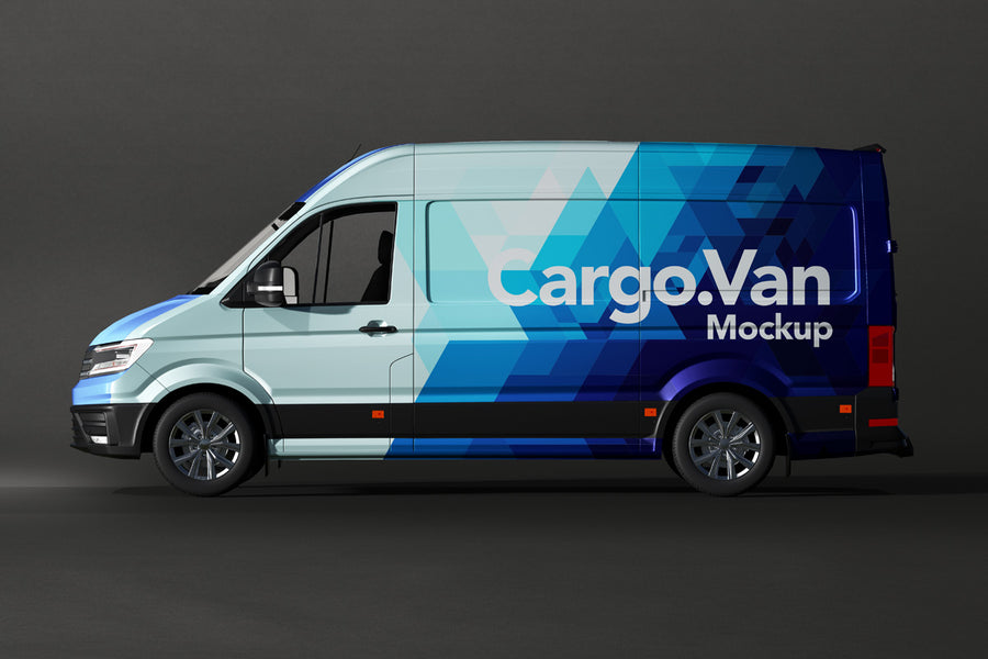 Psd Vinyl Van Wrapping Mockup Vol3