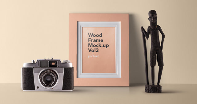 Psd Wood Frame Mockup Vol3