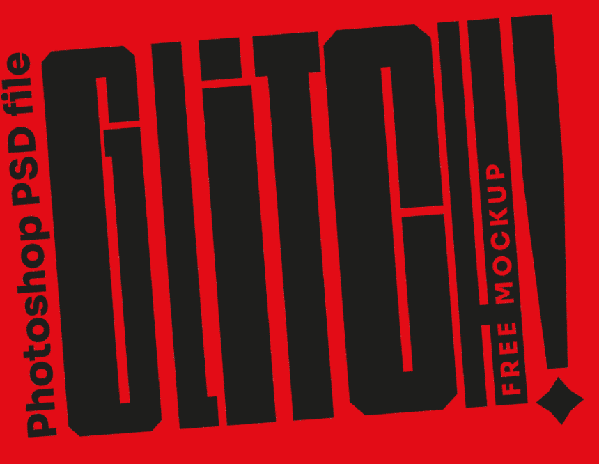 Pseudo Glitch Mockup