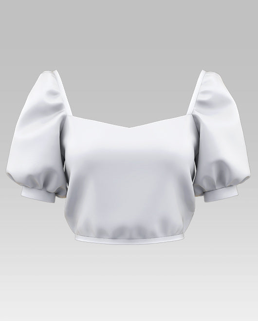 Puff Sleeve Top Mockup