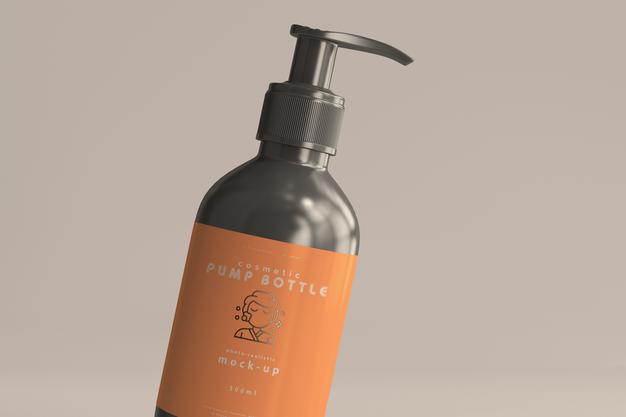 Pump Bottle Mockup Psd