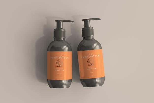 Pump Bottle Mockup Psd