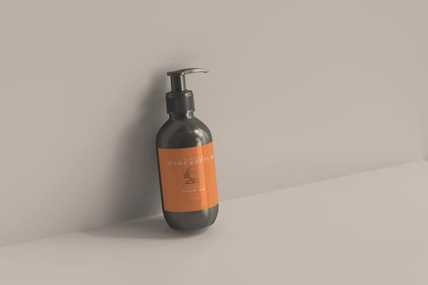 Pump Bottle Mockup Psd