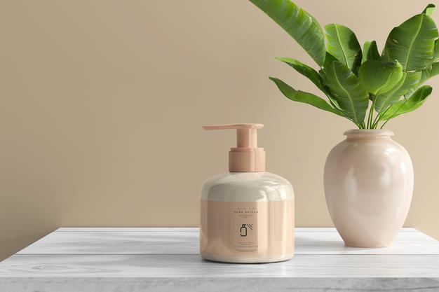 Pump Bottle Mockup Psd