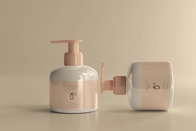 Pump Bottle Mockup Psd