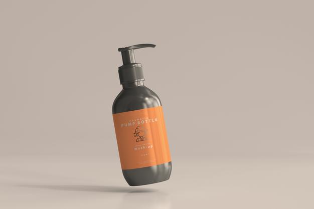 Pump Bottle Mockup Psd