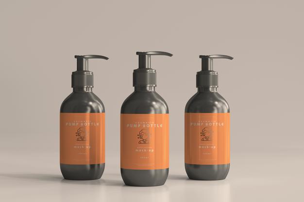 Pump Bottle Mockup Psd