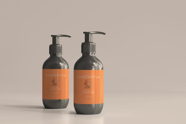 Pump Bottle Mockup Psd