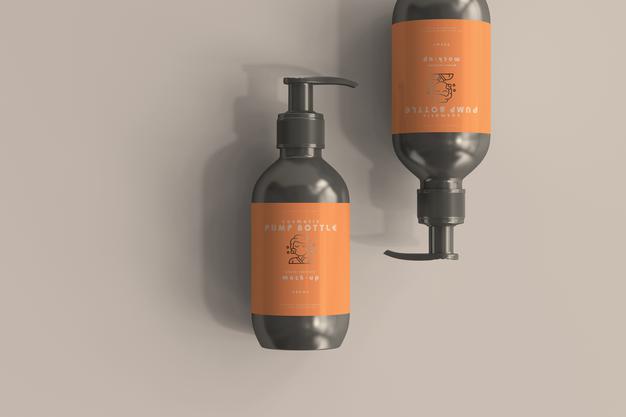 Pump Bottle Mockup Psd