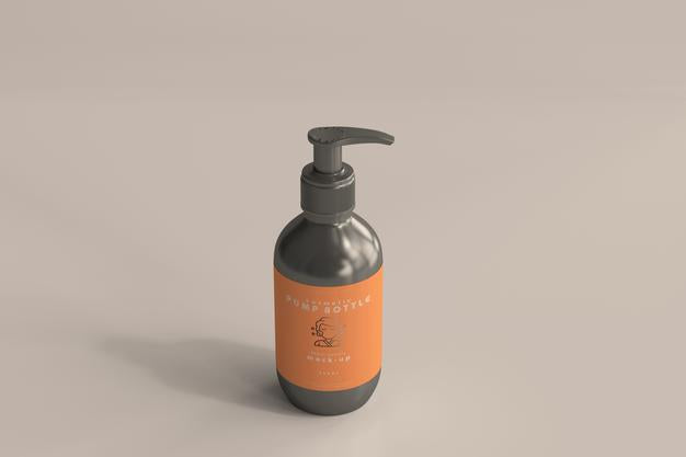 Pump Bottle Mockup Psd