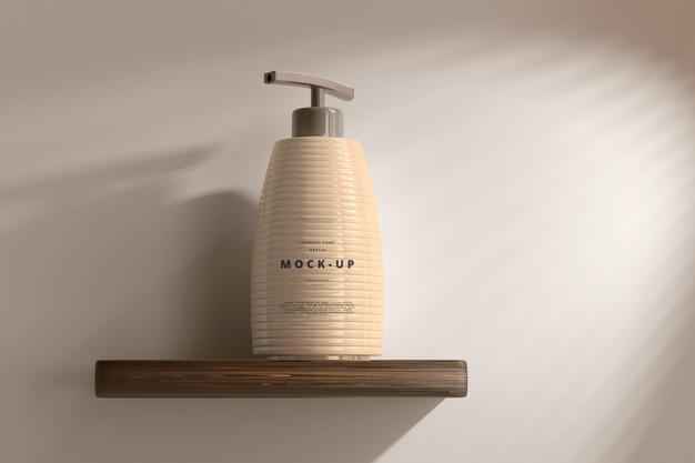 Pump Bottle Mockup Psd