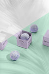 Purple Boxes And Bath Bombs Mock-Up Psd