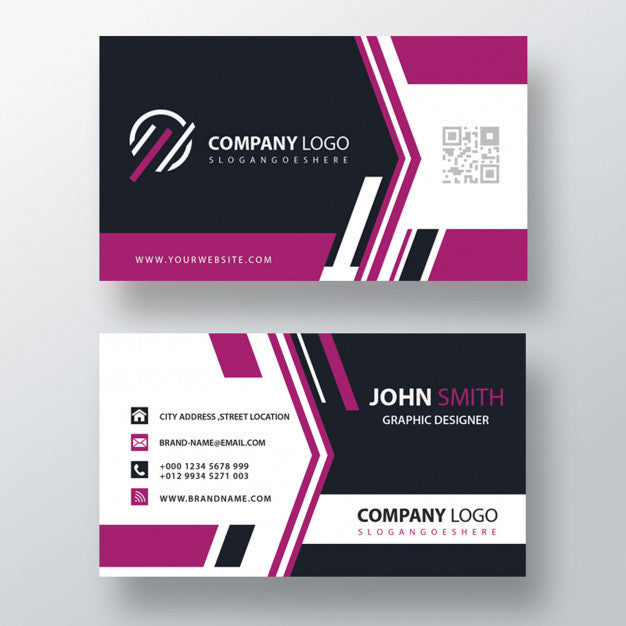 Purple Corporate Card Psd