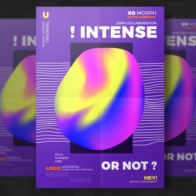 Purple Creative Flyer Template Psd