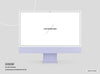 Purple Desktop Computer Mockup Psd