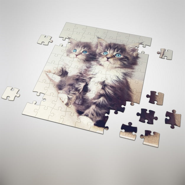 Puzzle Mock Up Design Psd