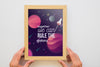 Quote And Frame Mockup Concept Psd