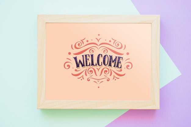 Quote And Frame Mockup Psd