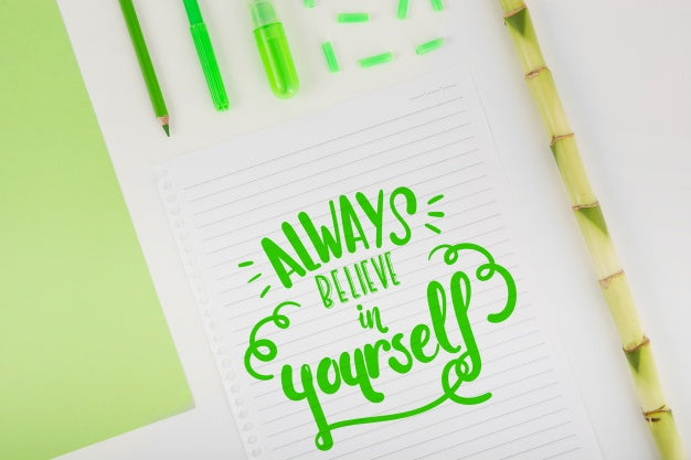 Quote Mockup On Paper Psd