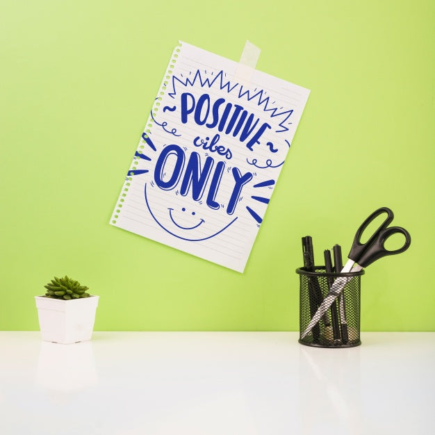 Quote Mockup On Paper Psd