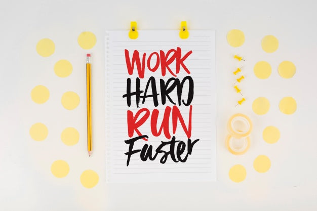 Quote Mockup On Paper Psd