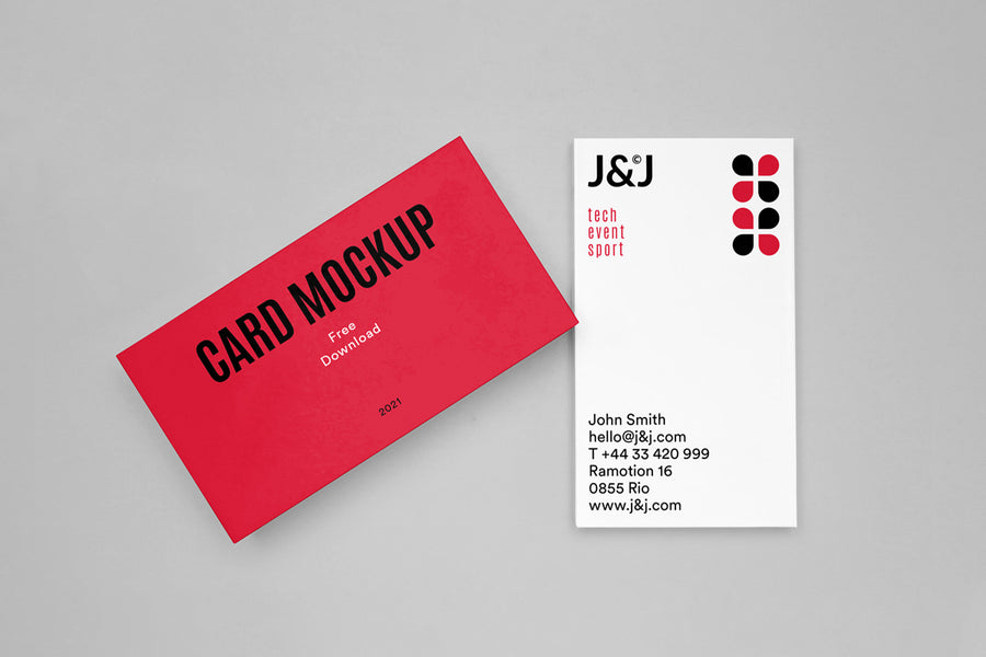 Ractangle Cards Psd Mockup