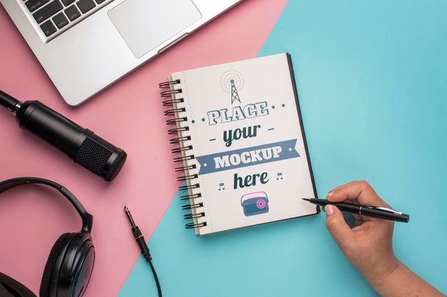 Radio Concept With Mock-Up Psd