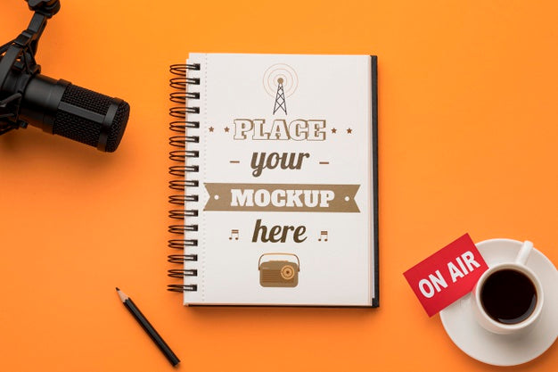 Radio Concept With Mock-Up Psd