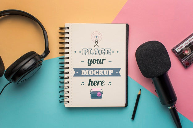 Radio Concept With Mock-Up Psd