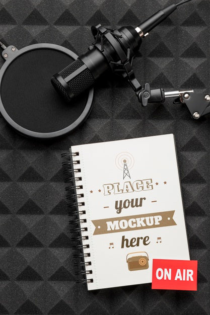 Radio Concept With Mock-Up Psd