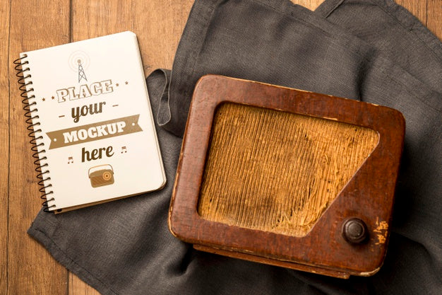 Radio Concept With Mock-Up Psd