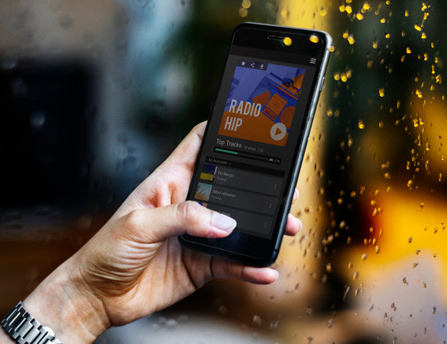 Radio Music Streaming On A Smartphone Psd