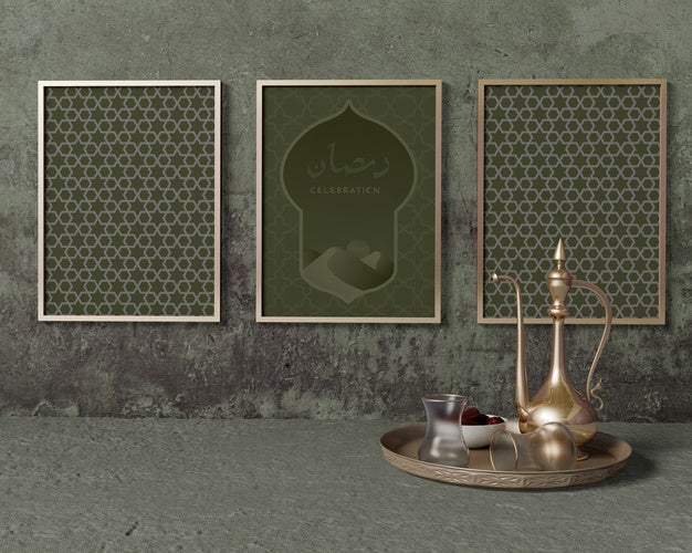 Ramadan Composition Mock-Up With Frames Psd
