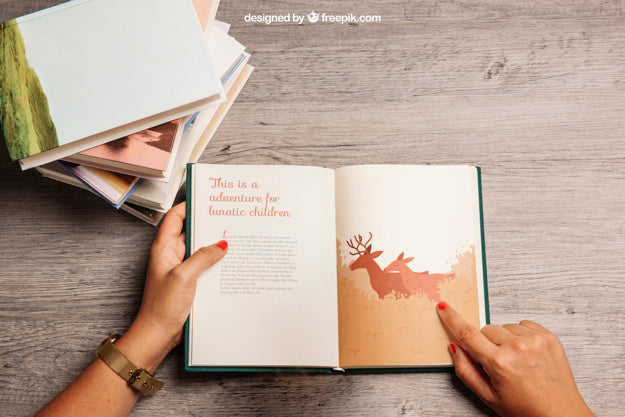 Reading Mockup Psd