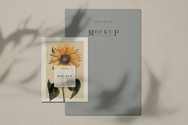 Ready To Use Sunflower Poster Mockup Psd