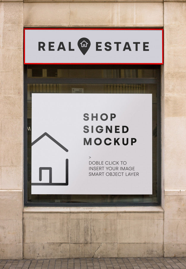 Real Estate Billboard Mockup Psd