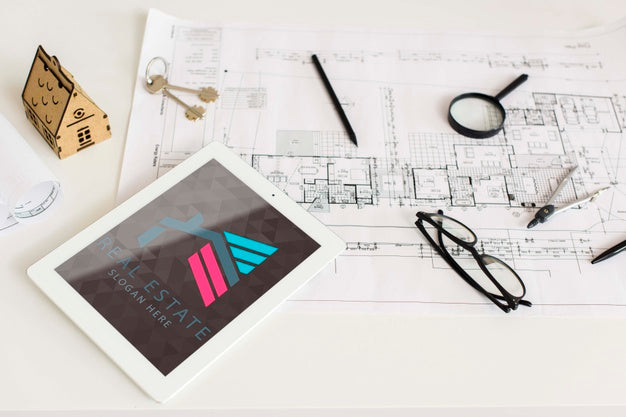 Real Estate Concept Mock-Up Psd