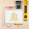 Real Estate Logo With Equipment Psd