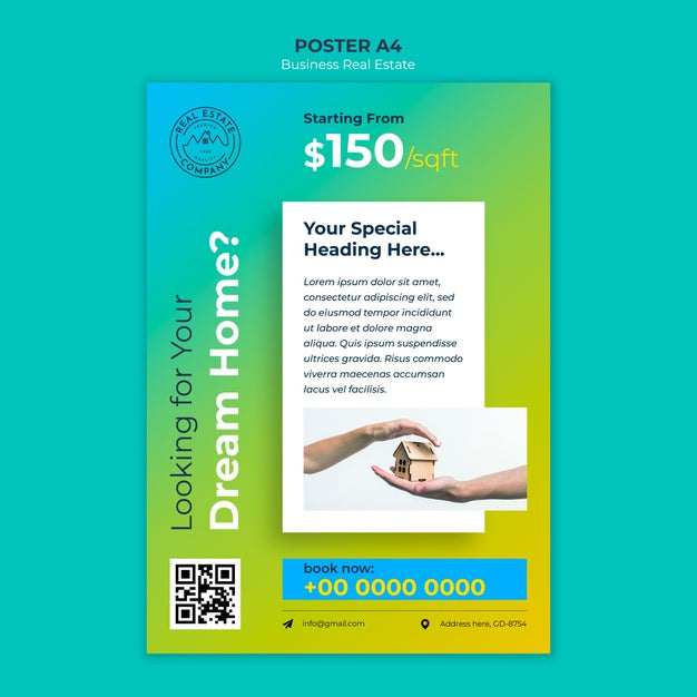 Real Estate Poster Template Psd