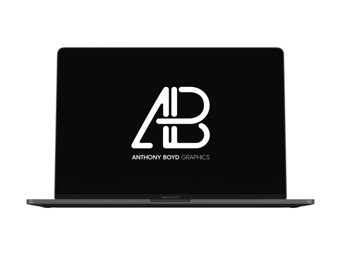 Realistic 2016 Space Gray Macbook Pro Mockup Vol.9