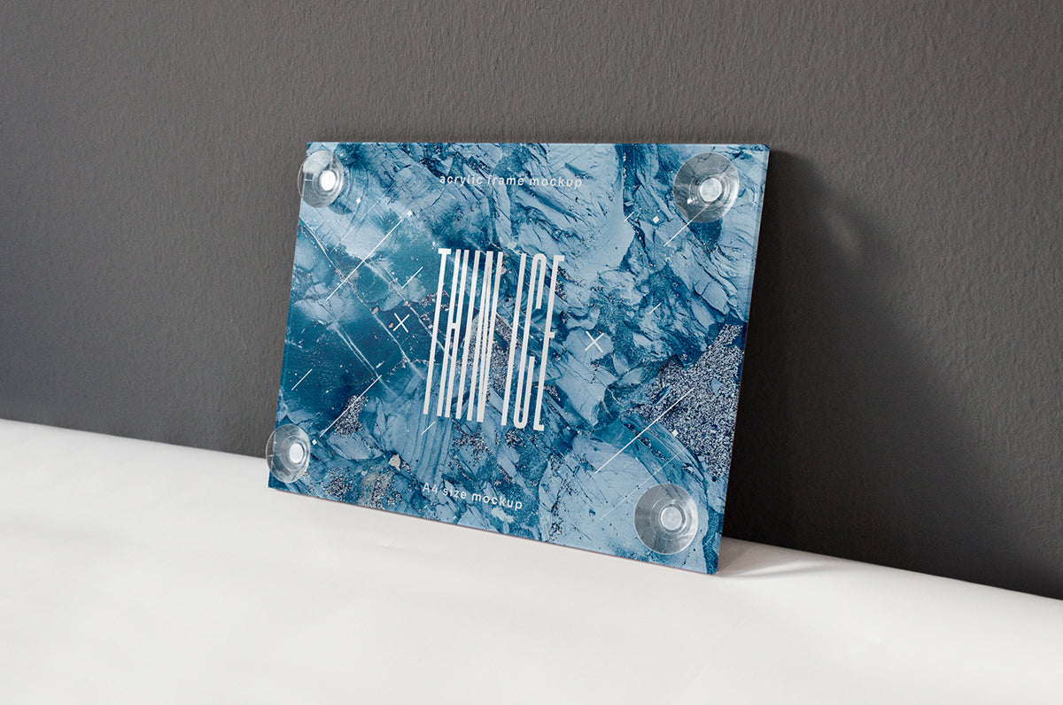 Realistic Acrylic Frame Mokcup