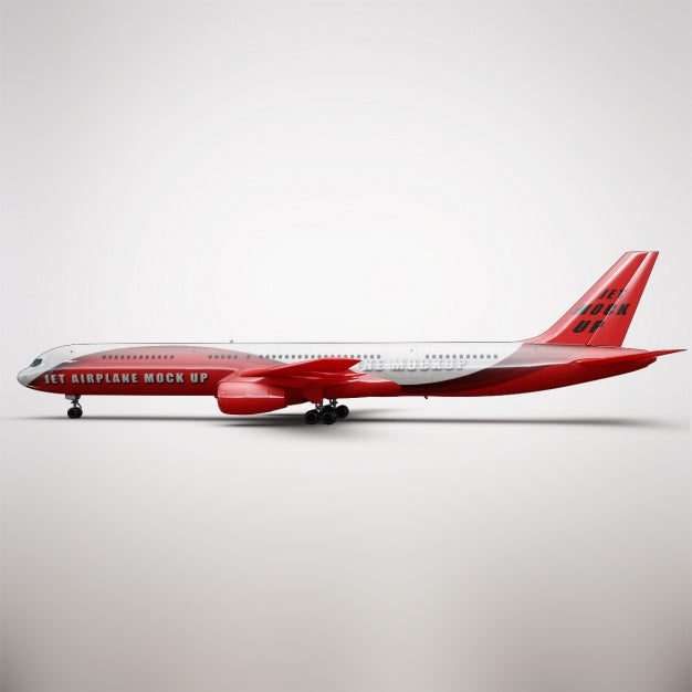Realistic Airplane Presentation Psd