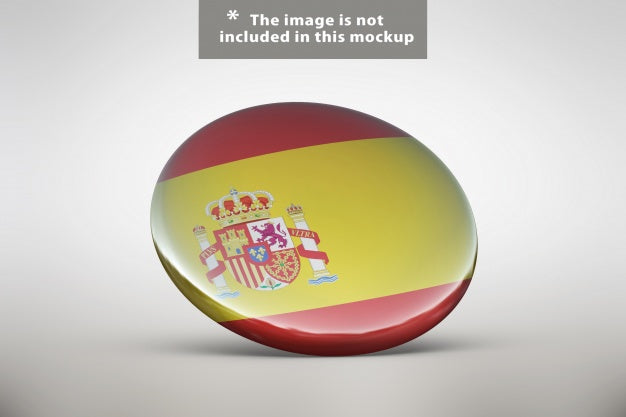 Realistic Badge Presentation Psd