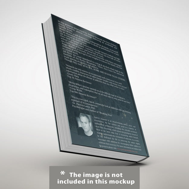 Realistic Book Cover Presentation Psd